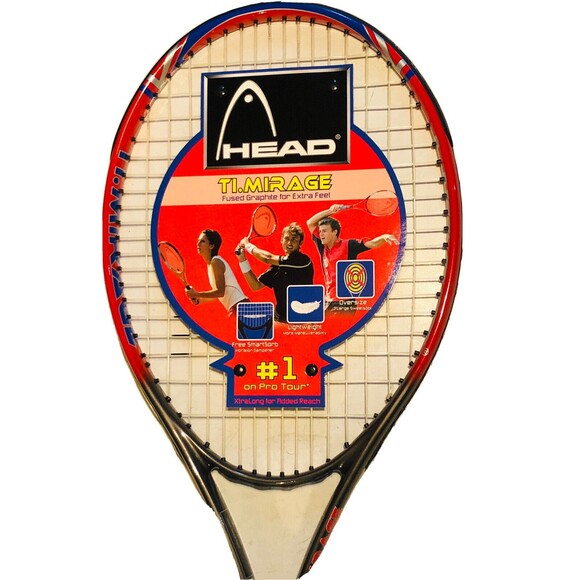 New-Head Ti Mirage XL Tennis Racquet str. w/o.cv/ 4 3/8-3 New w/cover - Picture 3 of 12